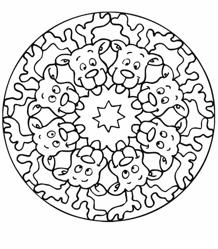 Plansa de colorat cu Mandala 32 26